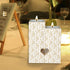 HEED DÉCORE WOODEN CANDLE HOLDER WITH WHITE MONOGRAM PRINT